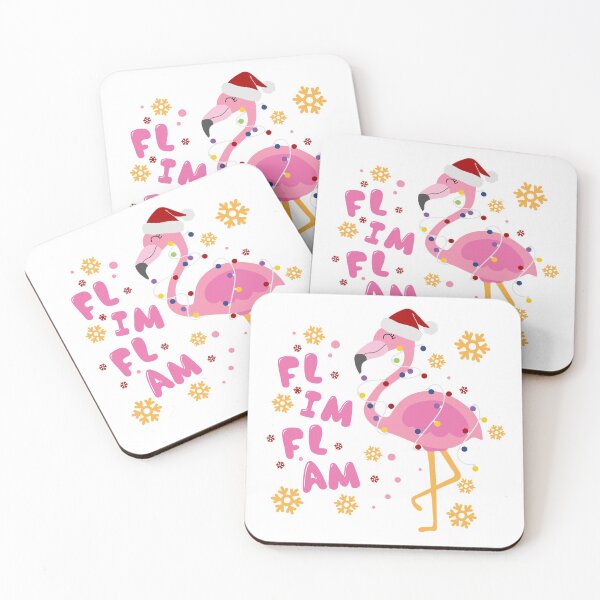 Item preview, Flim Flam Flamingo Christmas designed and sold by meggydesigns.