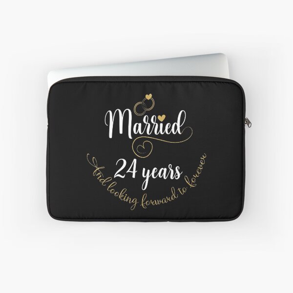 Item preview, Married 24 Years And Looking Forward To Forever Cute Couples graphic designed and sold by Grabitees.