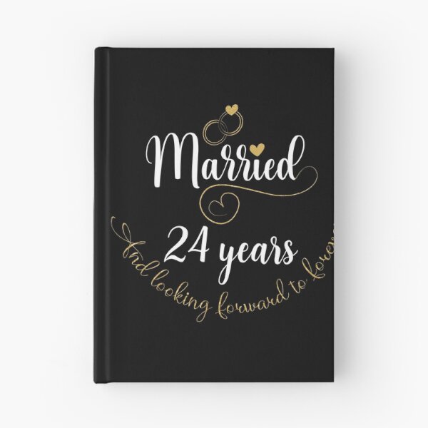 Item preview, Married 24 Years And Looking Forward To Forever Cute Couples graphic designed and sold by Grabitees.