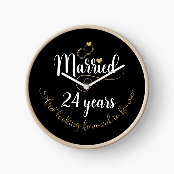 Item preview, Married 24 Years And Looking Forward To Forever Cute Couples graphic designed and sold by Grabitees.