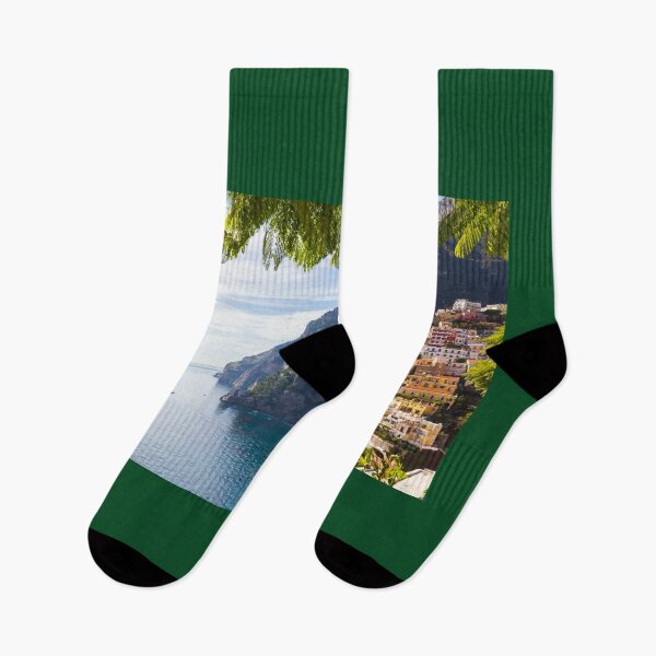 Item preview, Aerial view of Positano town at Amalfi coast, Italy.  designed and sold by Rrrainbow.