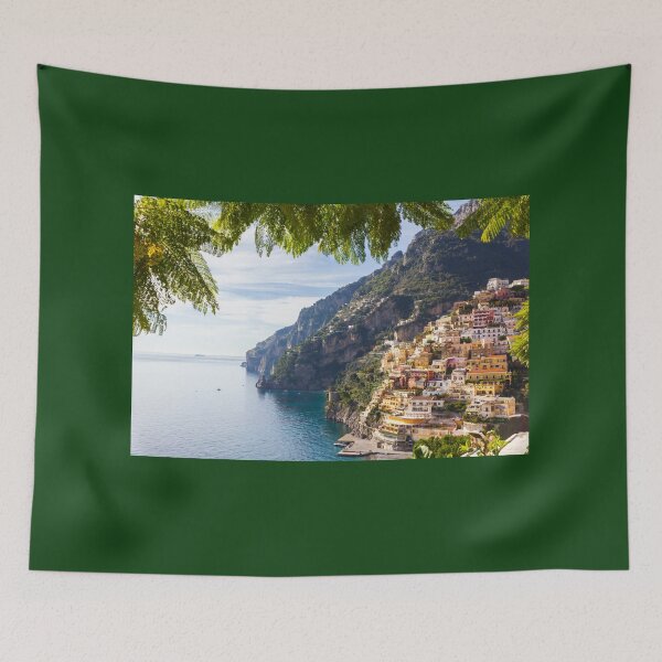 Item preview, Aerial view of Positano town at Amalfi coast, Italy.  designed and sold by Rrrainbow.