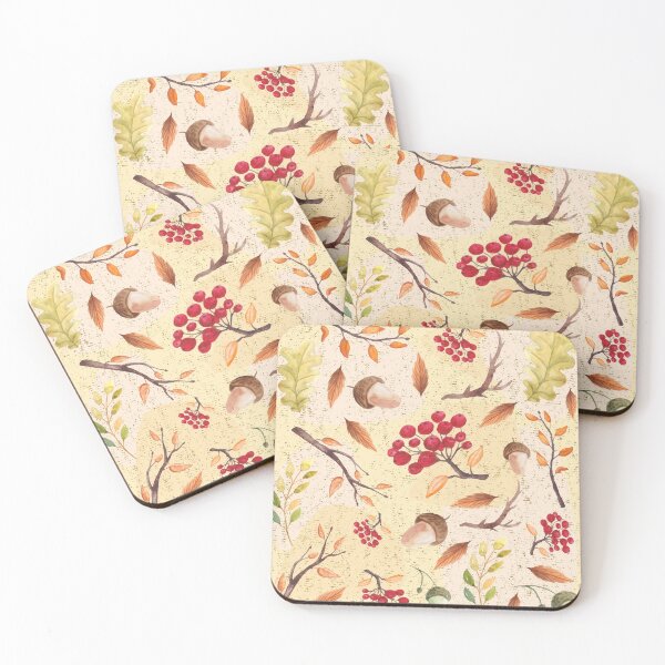 Item preview, Autumn Leaves Acorn Pattern designed and sold by PlusAdore.