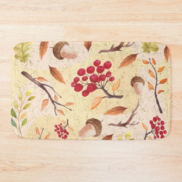 Item preview, Autumn Leaves Acorn Pattern designed and sold by PlusAdore.