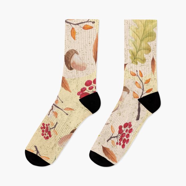 Item preview, Autumn Leaves Acorn Pattern designed and sold by PlusAdore.