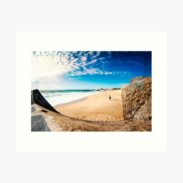 Surfer in Capbreton Art Print
