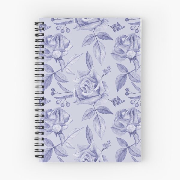 Item preview, Blue Vintage roses (light) designed and sold by Flowersforbear.