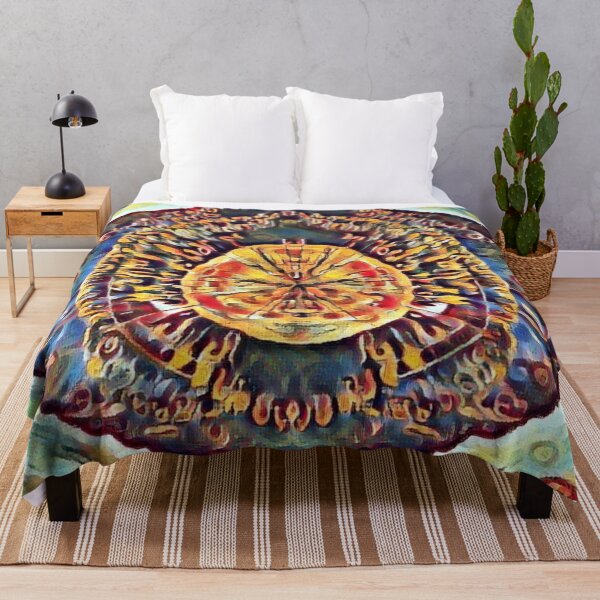 Item preview, Abstract Sun fire yellow and blue designed and sold by Digibee.