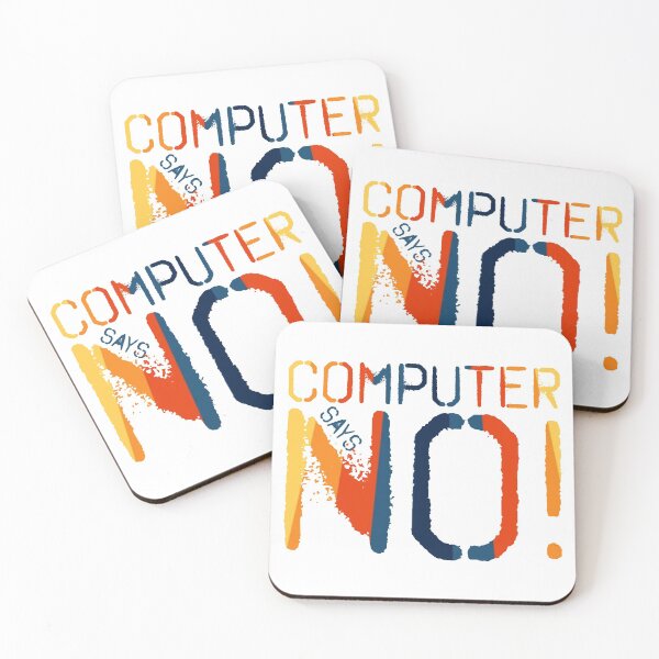 Item preview, Computer says no - Retro designed and sold by Strawberry Spiced Designs.