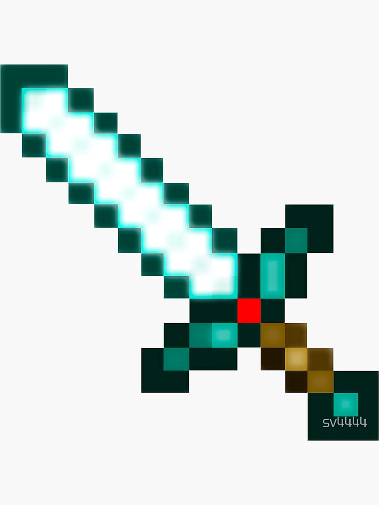 Minecraft Swords Png - Transparent Minecraft Enchanted Diamond