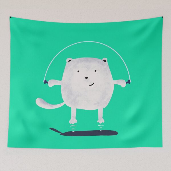 Item preview, The cat and the rope designed and sold by colorhadaa.