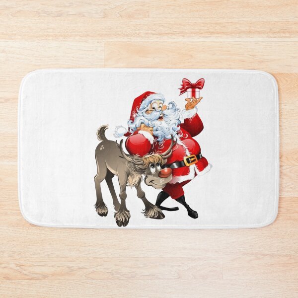 Item preview, Santa and Rudolph designed and sold by Imakeyouhappy.