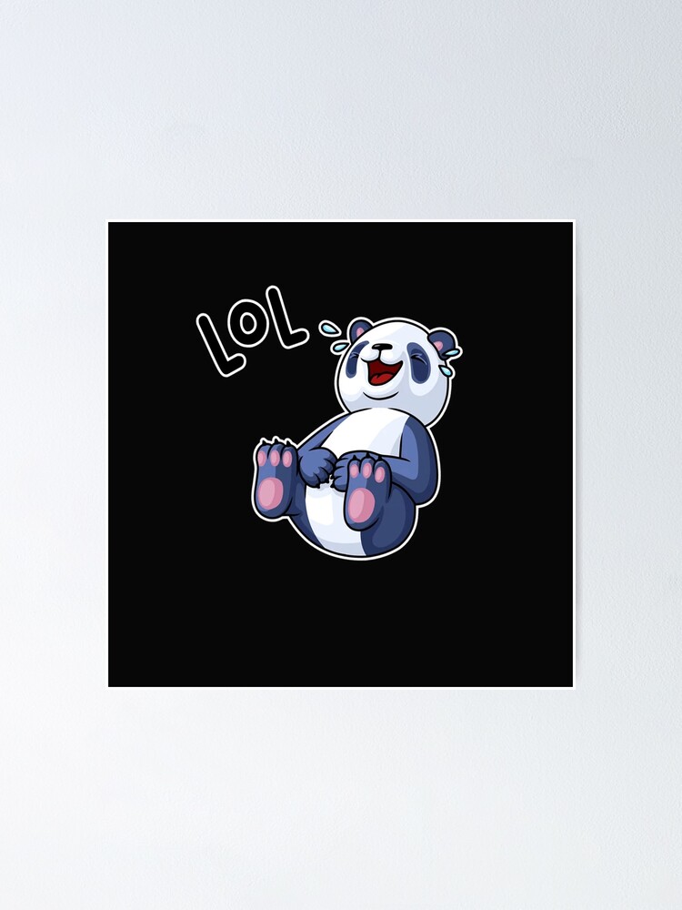 Cute Panda For Girls Just A Girl Who Loves Pandas Poster By Aminee12 Redbubble 