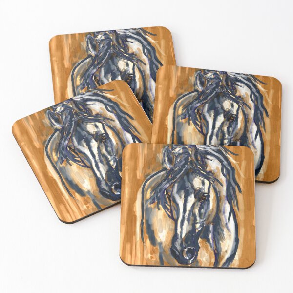 Item preview, Blue Horse  designed and sold by GreenBearArt.