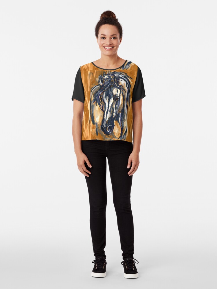 Alternate view of Blue Horse Chiffon Top