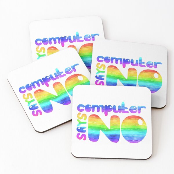 Item preview, Computer says no - Rainbow designed and sold by Strawberry Spiced Designs.
