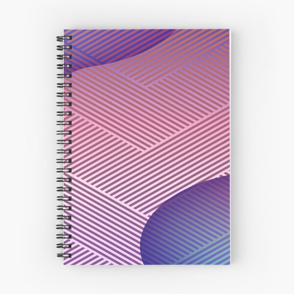 Item preview, Pink diagonal lines pattern | Purple 3d shapes pattern designed and sold by TheWalnut.