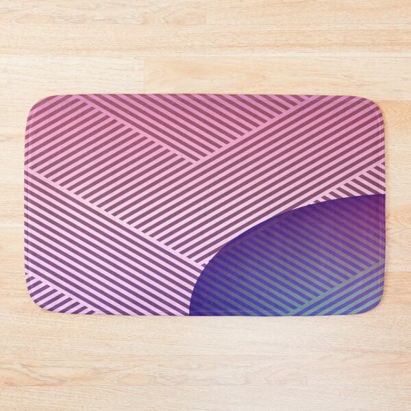Item preview, Pink diagonal lines pattern | Purple 3d shapes pattern designed and sold by TheWalnut.