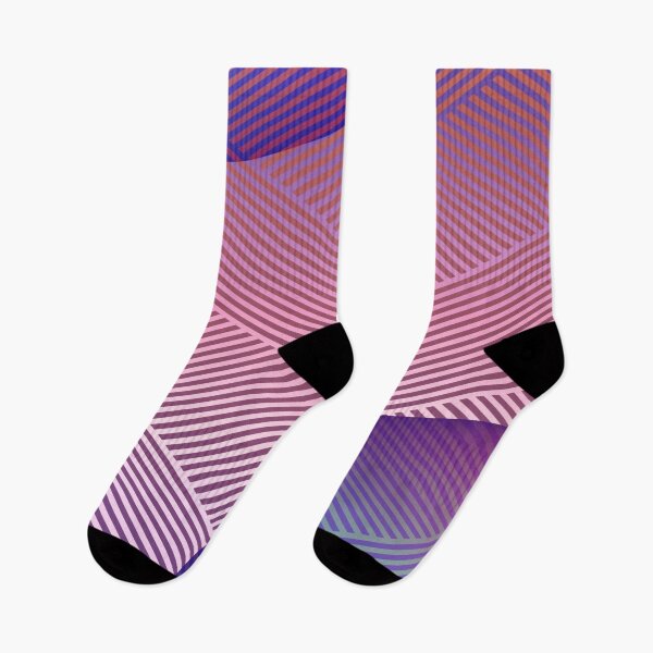 Item preview, Pink diagonal lines pattern | Purple 3d shapes pattern designed and sold by TheWalnut.