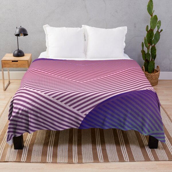 Item preview, Pink diagonal lines pattern | Purple 3d shapes pattern designed and sold by TheWalnut.