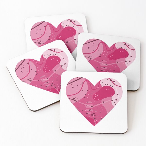 Item preview, Silhouette of a pink abstract heart. Symbol of love designed and sold by Dustick.