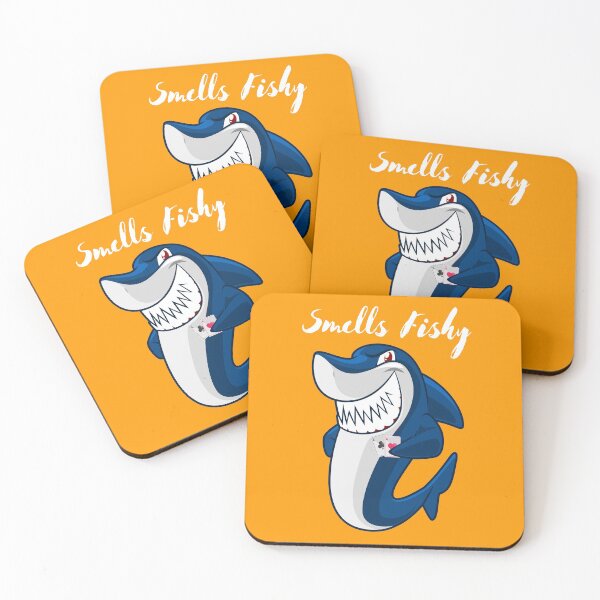 Item preview, Smells Fishy! Hungry Shark is looking for fish. designed and sold by Poker Gifts.
