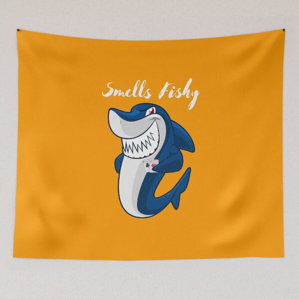 Item preview, Smells Fishy! Hungry Shark is looking for fish. designed and sold by Poker Gifts.