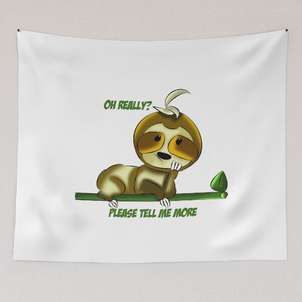 Item preview, sloth designed and sold by Jelena Tomic.
