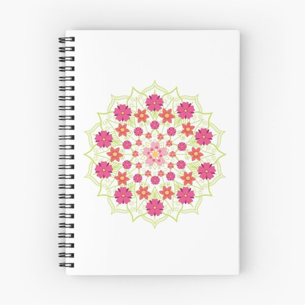 Item preview, Pink Green Flower Mandala  designed and sold by BohoMoon.