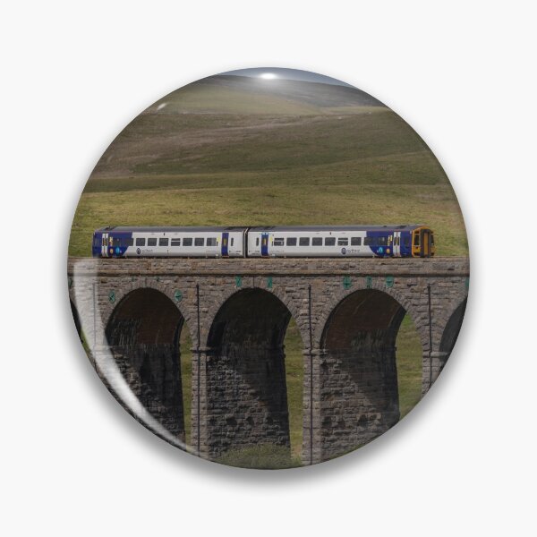 Item preview, Train Travelling Across The Ribblehead Viaduct, Yorkshire designed and sold by GeraldineCurtis.
