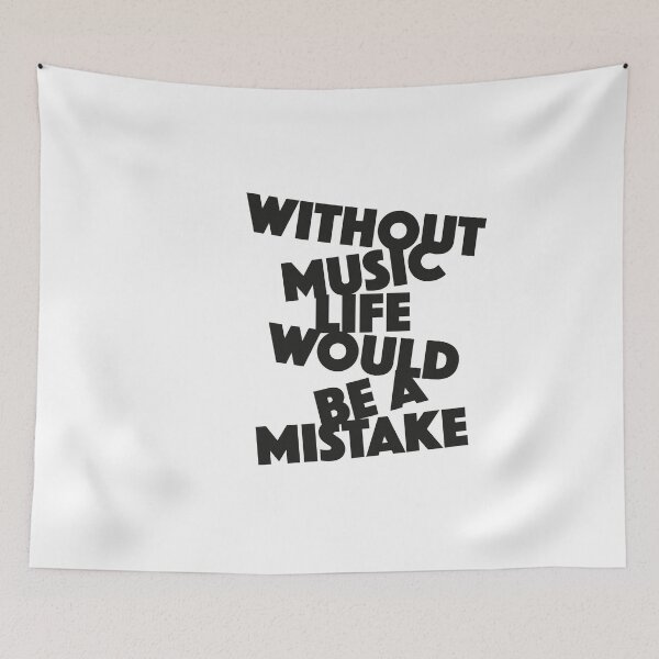 Item preview, Without Music Life Would Be a Mistake, music gift designed and sold by paulo silveira.