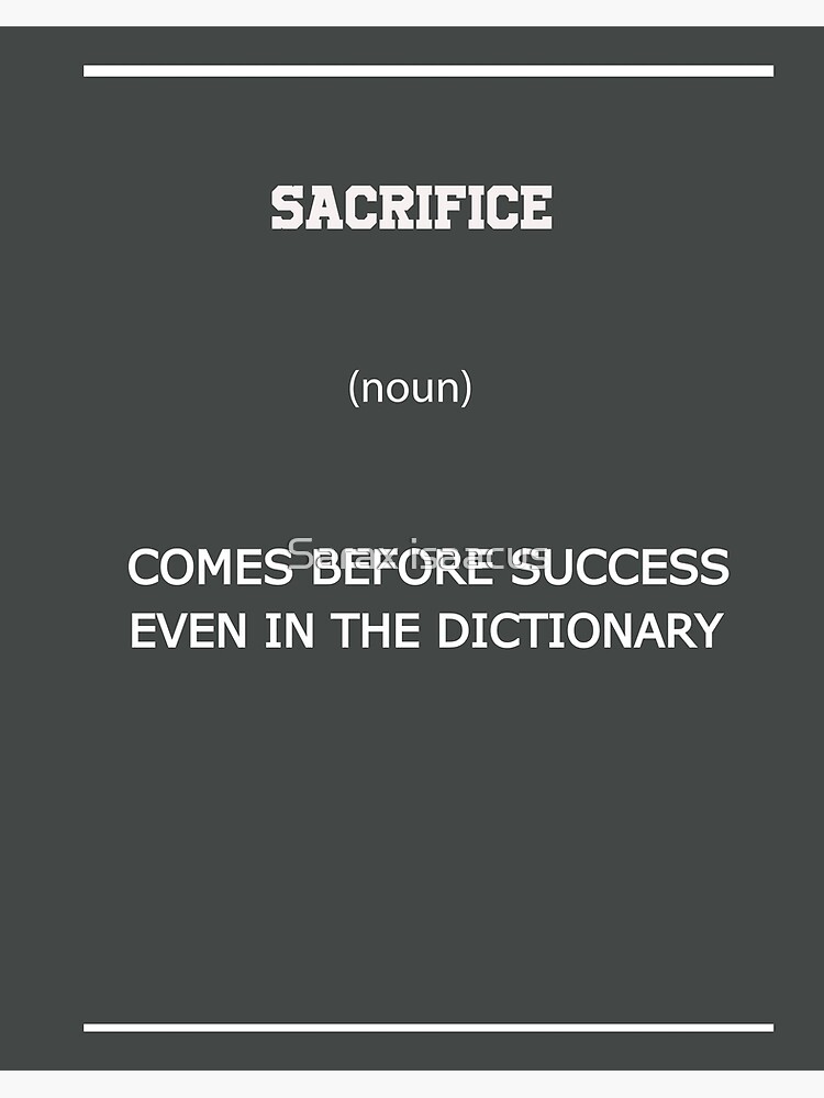 Sacrifice Definition