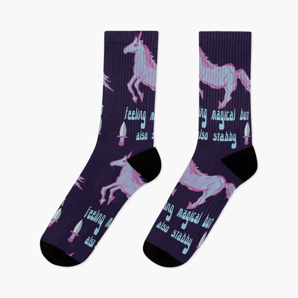 Item preview, Feeling Magical But Also Stabby Unicorn designed and sold by DesignsofNote.