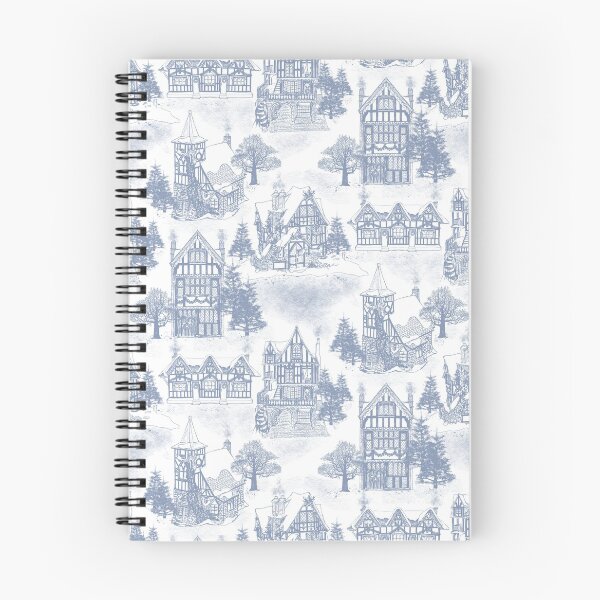 Item preview, Snowy Christmas in Tudor Village (Toile) designed and sold by SmokeInTheWoods.