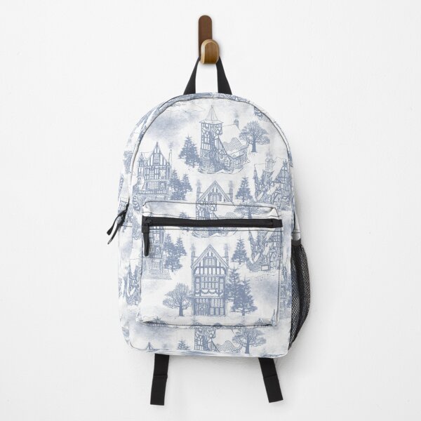 Item preview, Snowy Christmas in Tudor Village (Toile) designed and sold by SmokeInTheWoods.