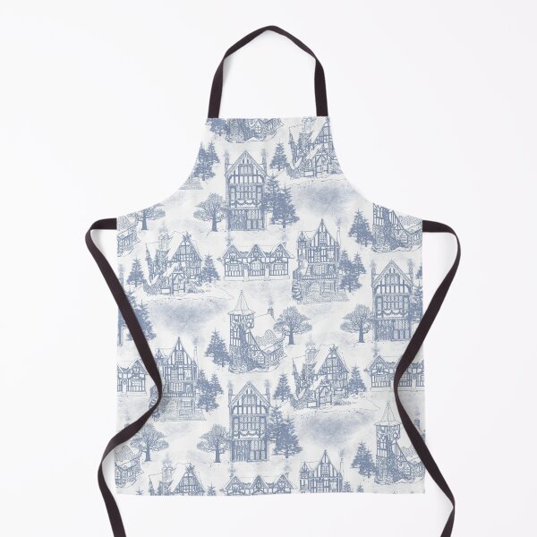 Item preview, Snowy Christmas in Tudor Village (Toile) designed and sold by SmokeInTheWoods.