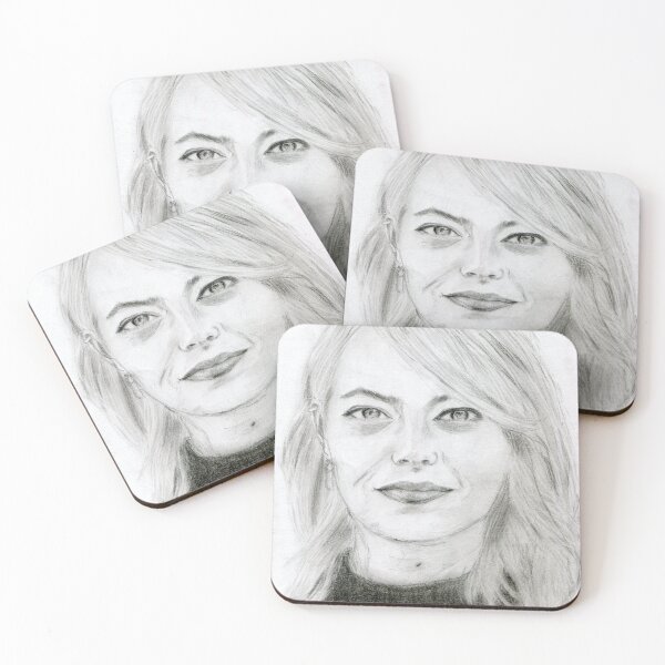 Item preview, Realistic Emma Stone Drawing Art -- Emma Stone Graphite Pencil designed and sold by AFDrawingcom.