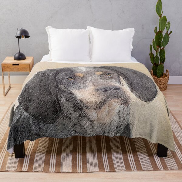 Item preview, Bluetick Coonhound Painting - Cute Original Dog Art designed and sold by alpendesigns.