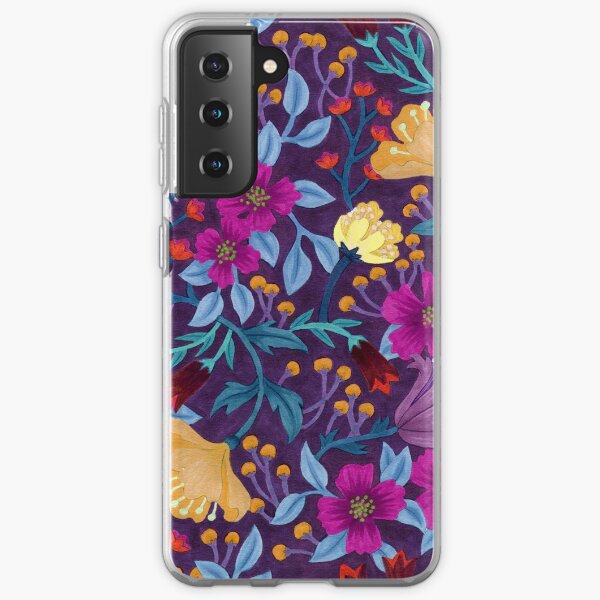 Funda Protectora De Teléfono Floral Púrpura Flores Patrón De Diseño De Flores Violeta Vintage 368 Funda Protectora De Teléfono Floral Púrpura Flores Patrón De Diseño De Flores Violeta Vintage 368