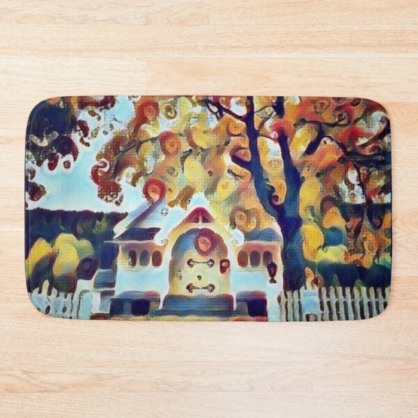 Item preview, Little Norwegian Chapel in Autumn designed and sold by Digibee.