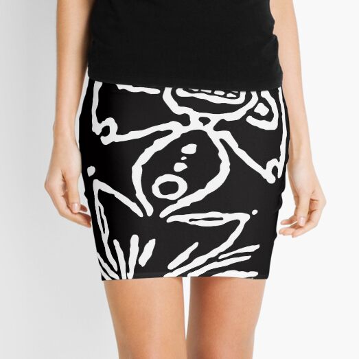 pictogram 5 in white Mini Skirt