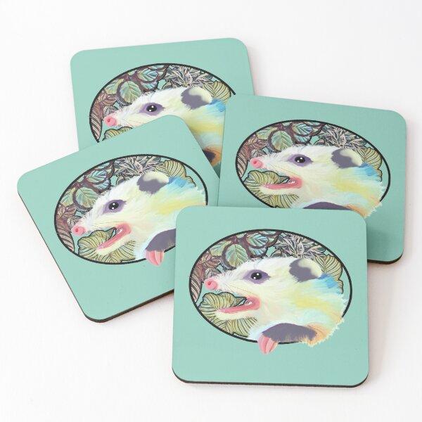 Item preview, Opossum &  Calatheas designed and sold by CMManfredi.