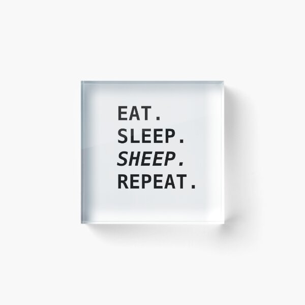 Item preview, Fun Sheep Text Print designed and sold by Brimwood.
