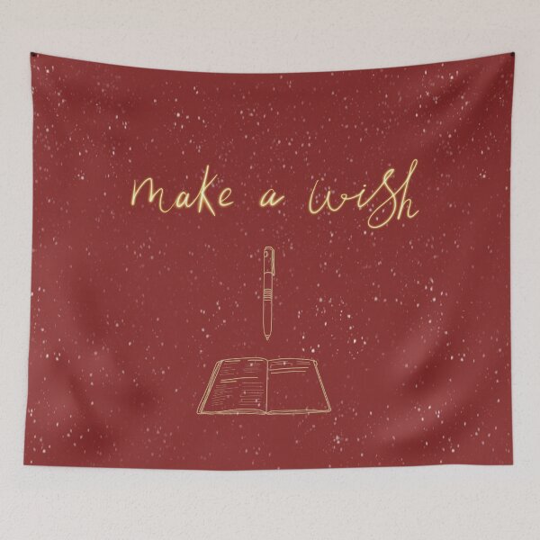 Item preview, Make a wish with your pen and notebook - for learners and writers, red designed and sold by ElmLenonn.