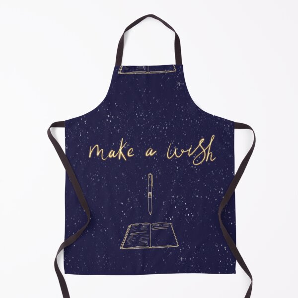 Item preview, Make a wish with your pen and notebook - for learners and writers, navy designed and sold by ElmLenonn.