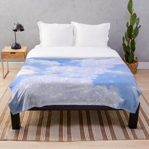 Item preview, Blue sky diamond clouds designed and sold by WolfberryArt.