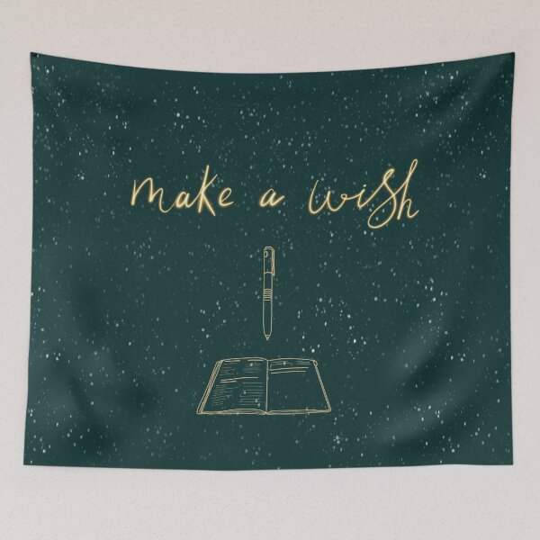 Item preview, Make a wish with your pen and notebook - for learners and writers, green designed and sold by ElmLenonn.