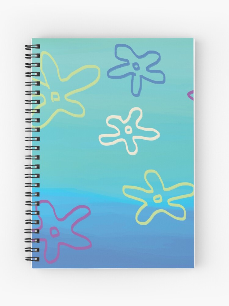 Cuaderno de espiral «Fondo De Bikini Bob Esponja Fondo - Flor Nubes Cielo»  de Purplerain457 | Redbubble