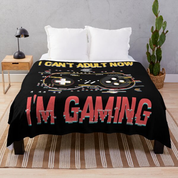 Item preview, I Can't Adult Now I'm Gaming Glitch Funny Gamer Gaming Boys designed and sold by BELASKRI STORE.