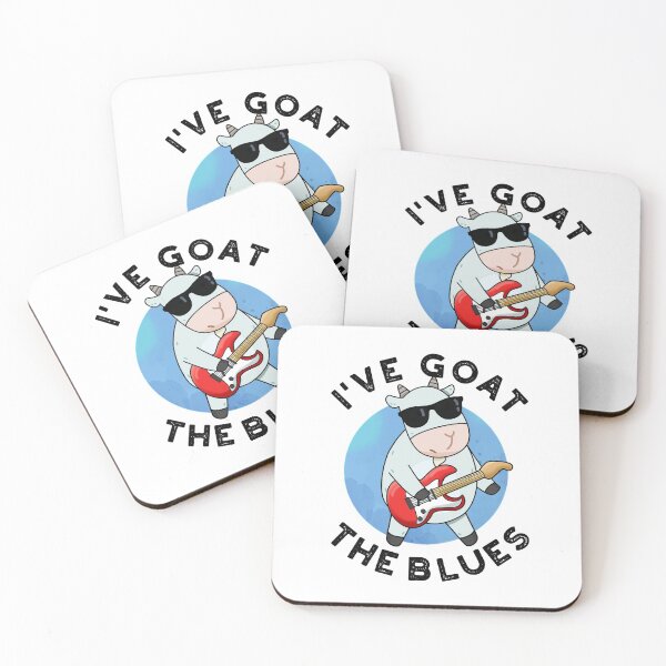 Item preview, I've Goat The Blues Funny Animal Puns  designed and sold by punnybone.